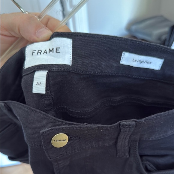 Frame Denim Le High Flare in Charcoal - Picture 2 of 4
